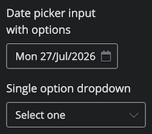 Background icons for inputs