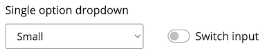 Inputs next to each other